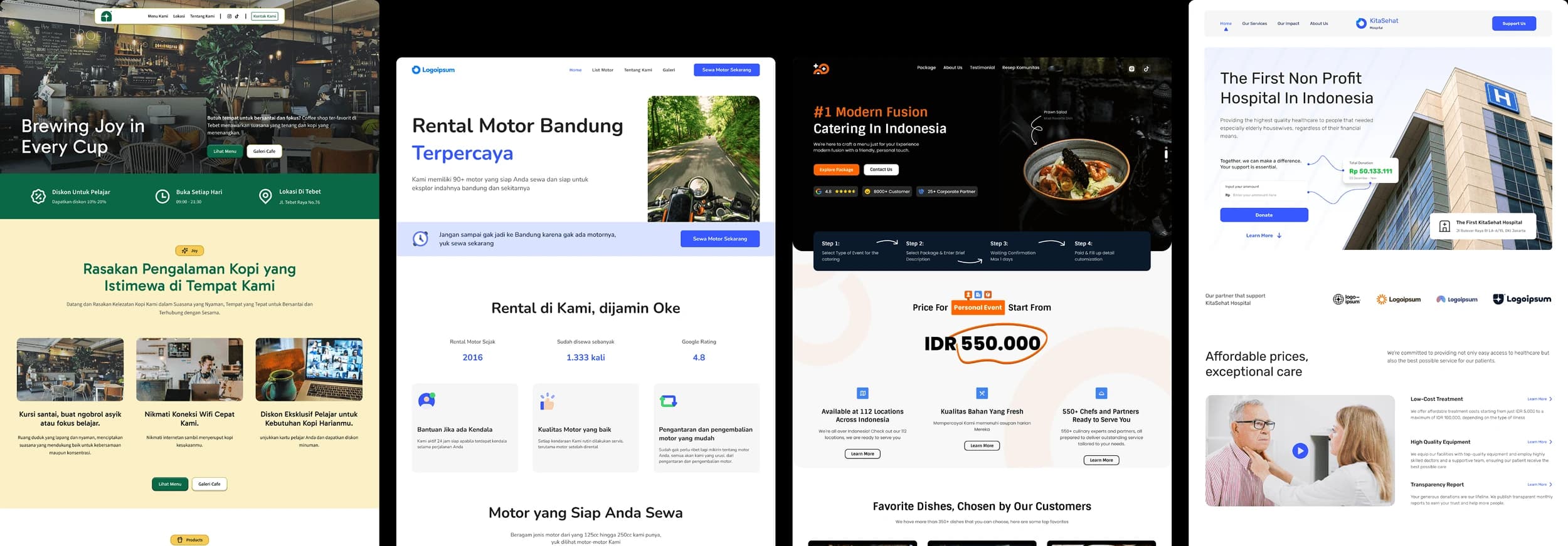 List of small business website design