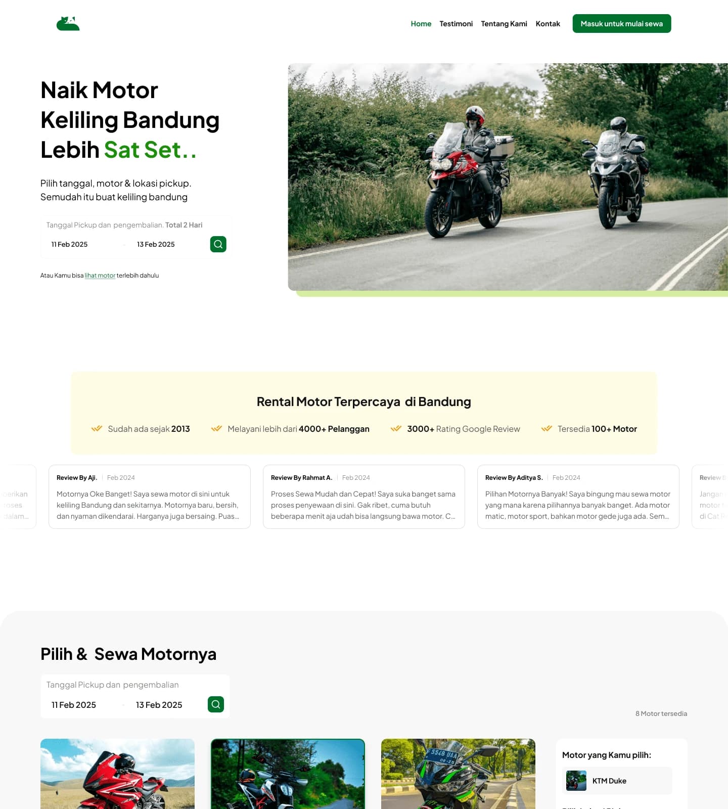 image of Rental Motor Website